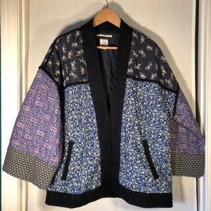 Gap quilted multi floral jacket